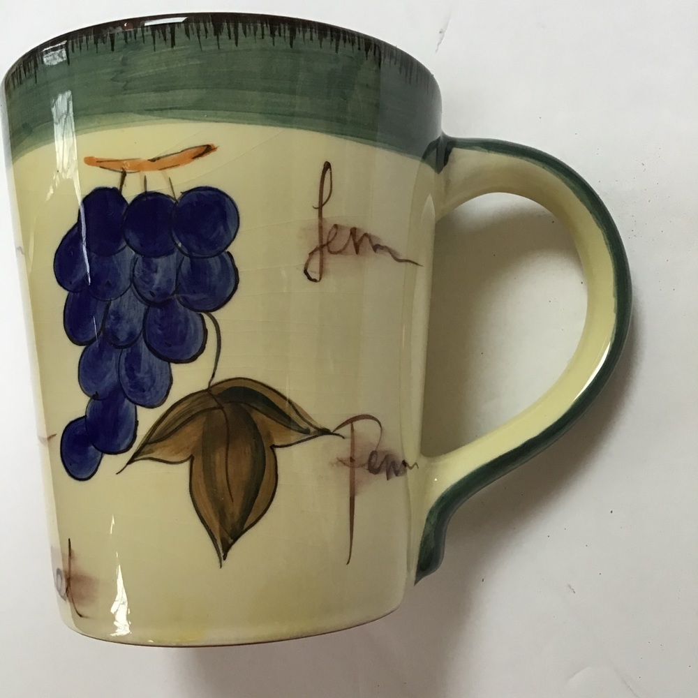 Italian Tuscan Grape‎ Mug NWOT